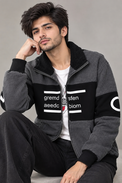 Panel Zipper Hoodie for man & woman