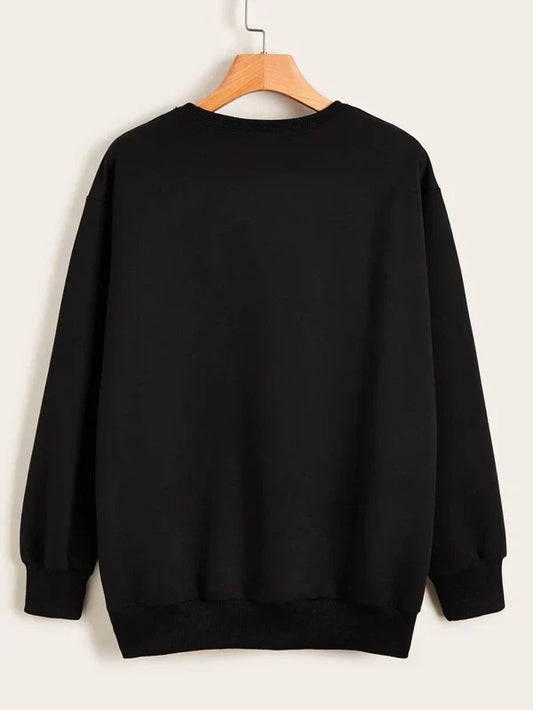 Black Basic Sweat Shirt for man