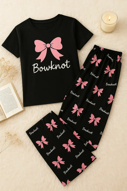 Black Bowknot Nightsuit